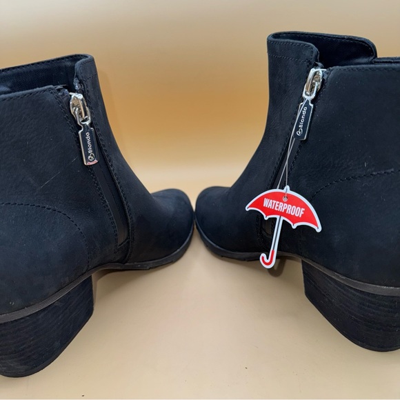 Blondo‎ Valli Waterproof Black Leather Bootie, Women’s 8.5, New with scuff - Picture 5 of 15